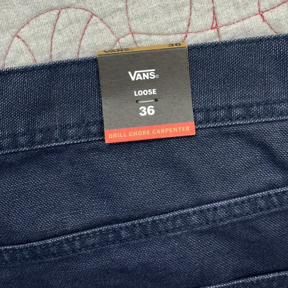 Vans Drill Chore Carpenter Pants Dress Blues Loose / Mens 36 Regular